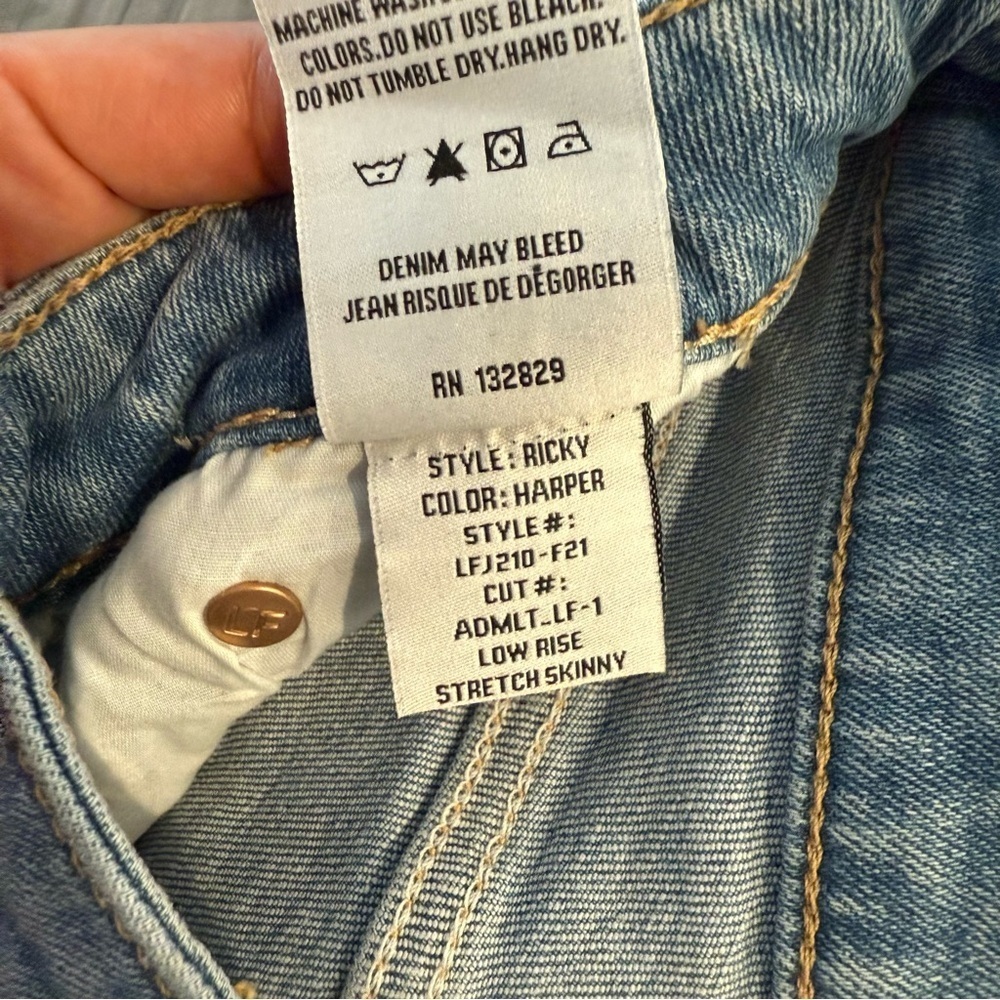 Lovers & Friends- Ricky Low Rise Skinny Jeans - 29 - Picture 11 of 11